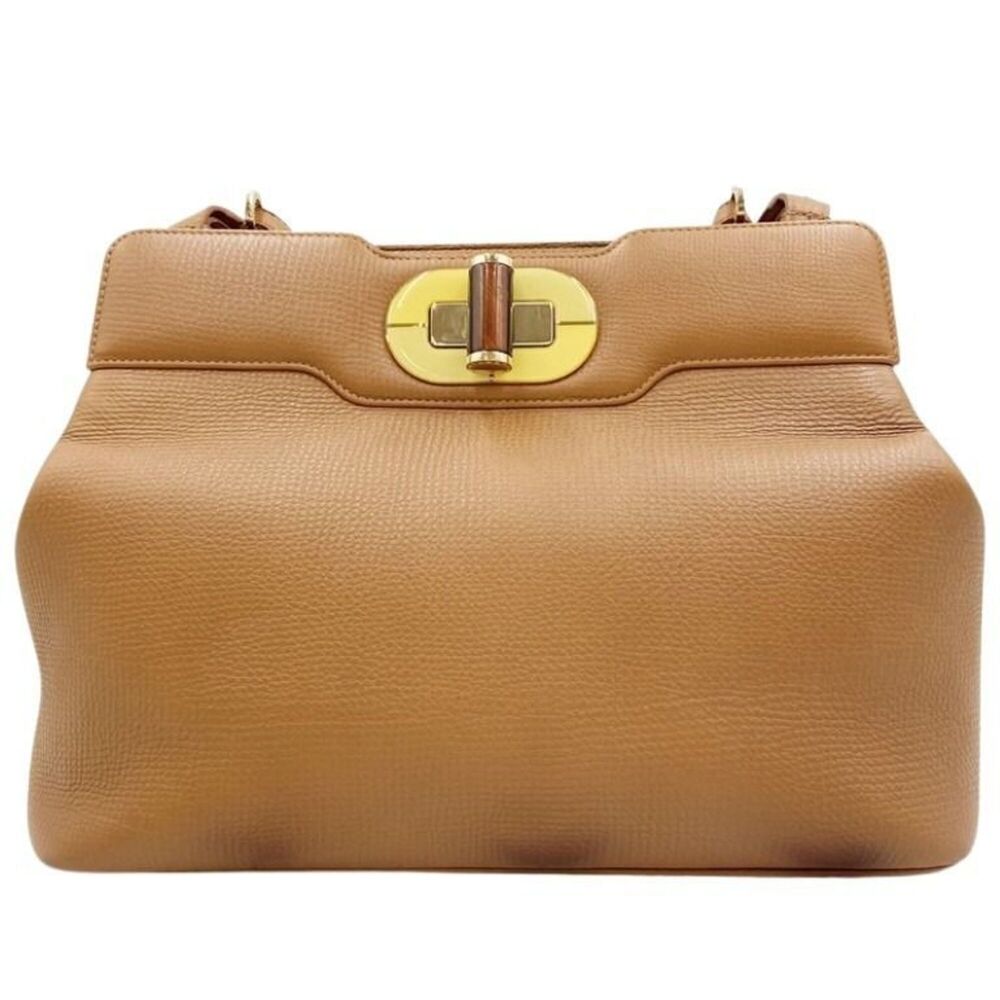 BVLGARI Isabella Rossellini handbag, beige leather, women's.